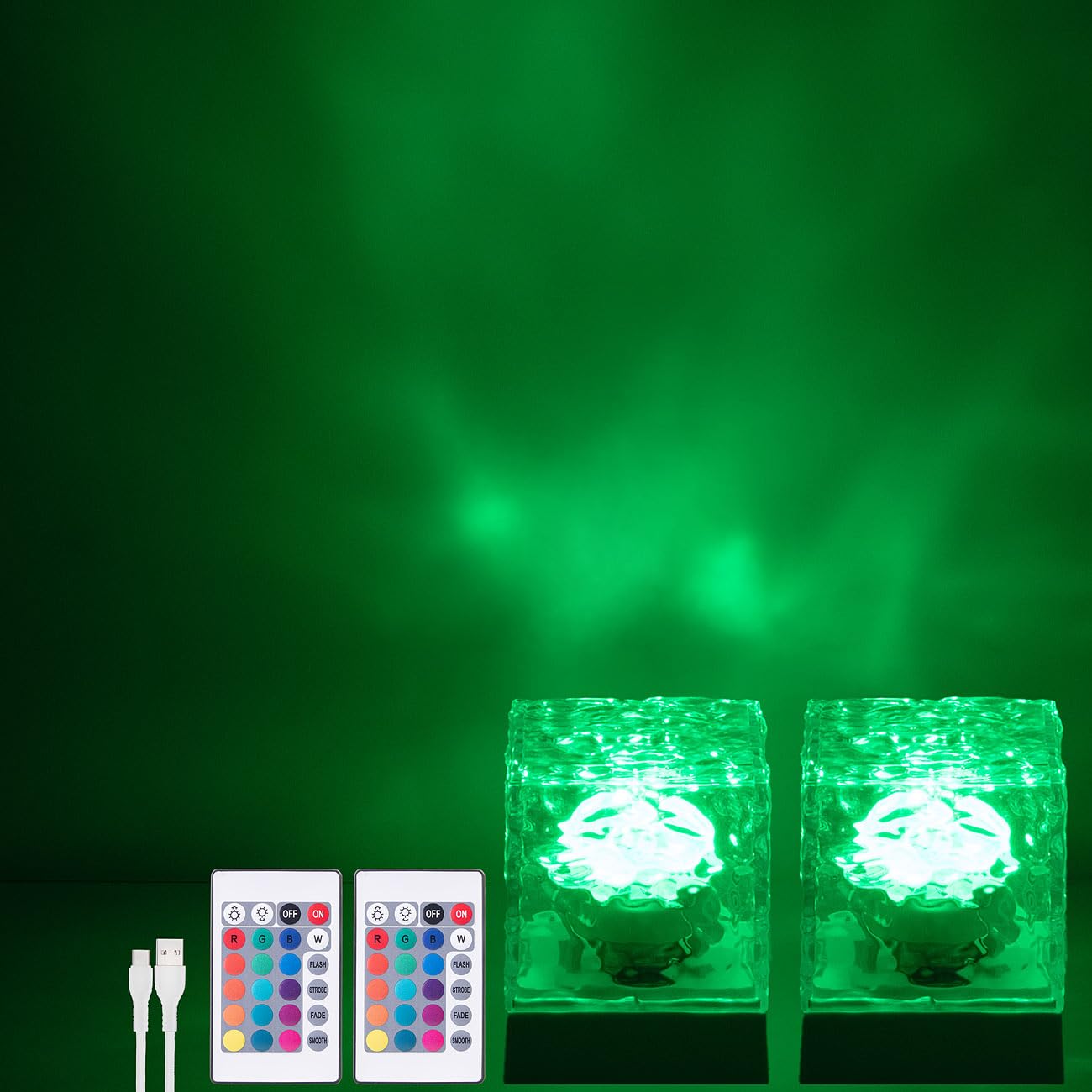 Lunartec 2er Sternenhimmel-Projektor RGB Fernbedienung