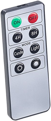 Lunartec LED-Weihnachtskerzen 10er gold Fernbedienung