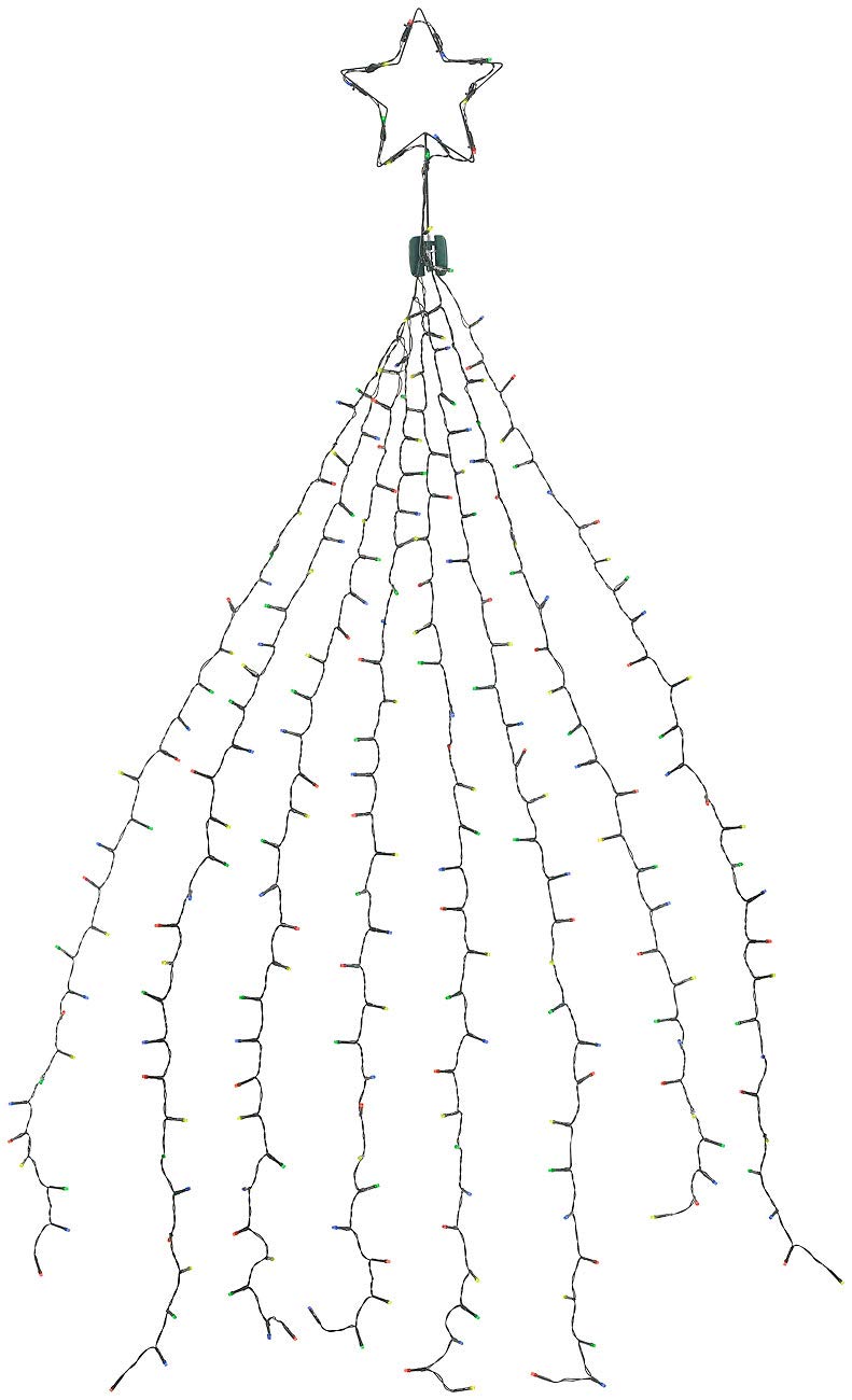 Lunartec Licht-Dekoration Weihnachtsbaum-Überwurf 320 LEDs App