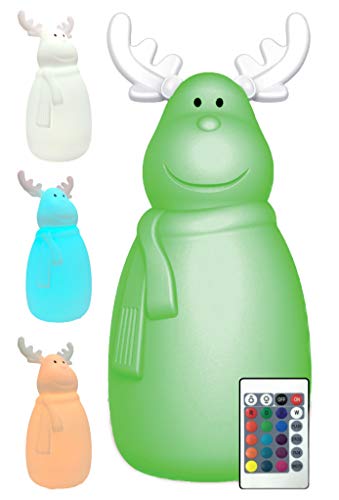 Bonetti LED Lichterketten Elch Deko-Figur RGBW mit Fernbedienung