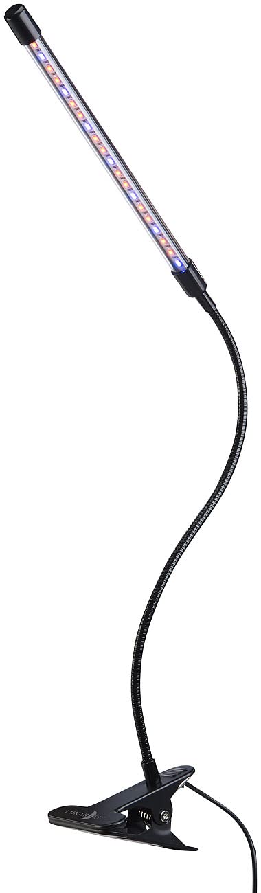 Lunartec Leuchtmittel LED-Pflanzenlampe rot-blau USB dimmbar Clip