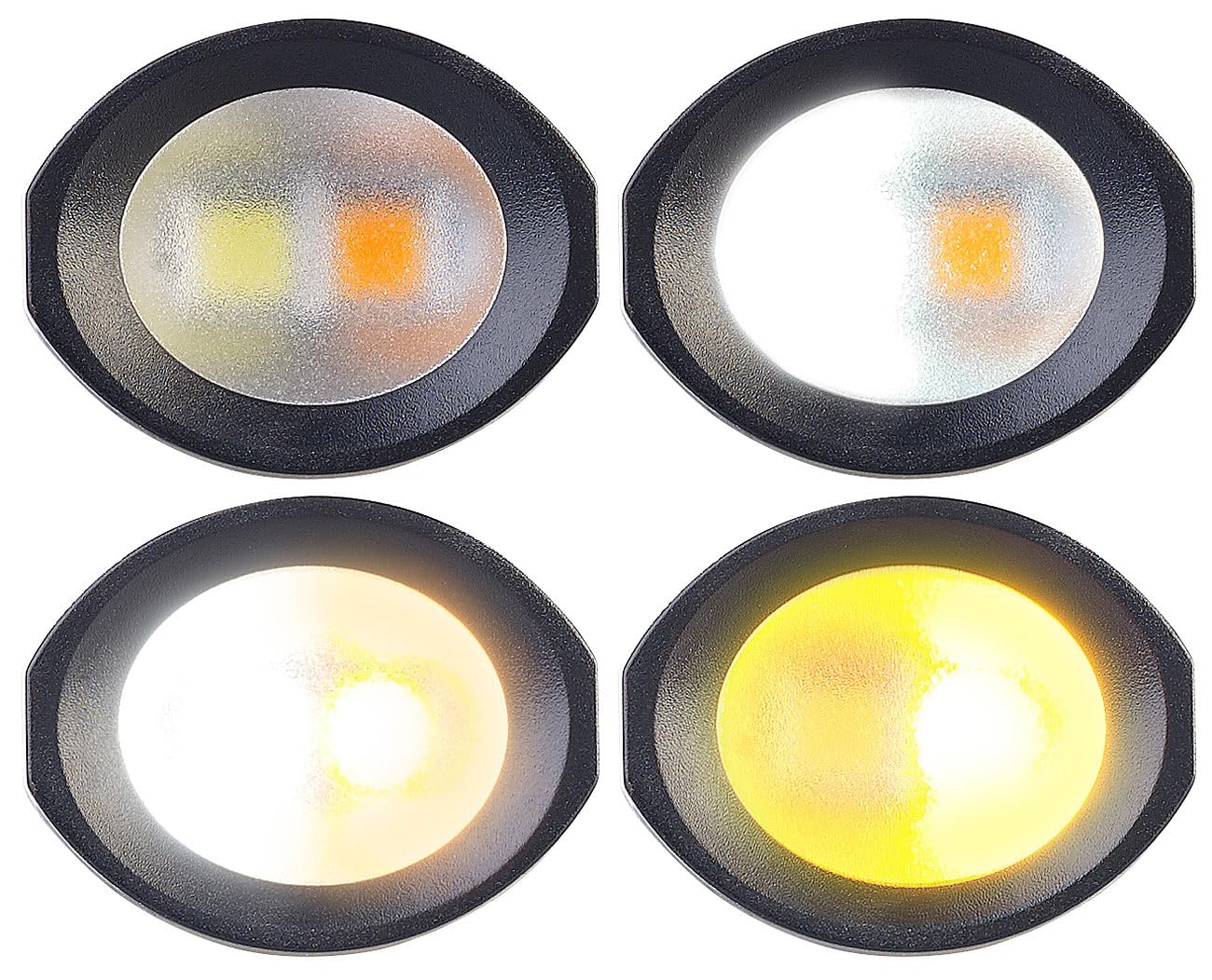 Lunartec Taschenlampen LED-Hals-Leselampe 2er-Set 4W dimmbar