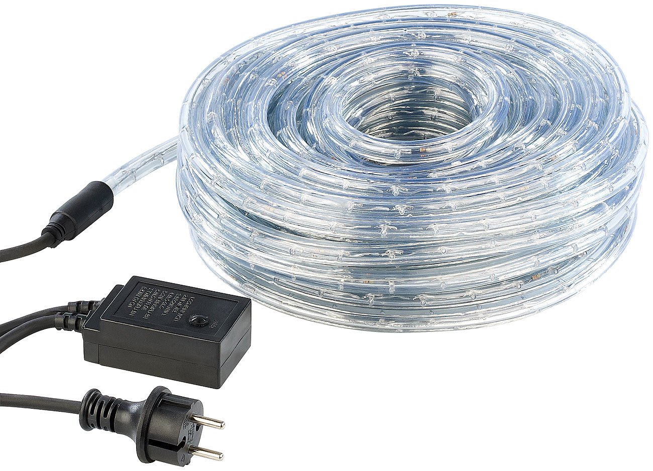 Lunartec LED-Lichtschlauch 20m weiß 720 LEDs IP44 für außen