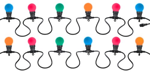 Lunartec Licht-Dekoration Party-Lichterkette 9 m bunt 20 LEDs