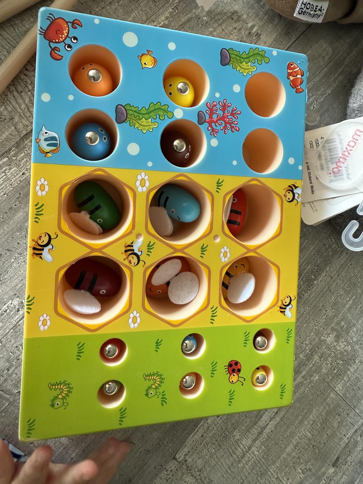 WEARXI Spielzeug Angelspiel magnetisch 3 in 1 Holz