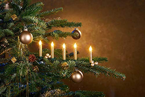 Bonetti Wireless Christmas Candles Baumkerzen gold 12er-Set LED
