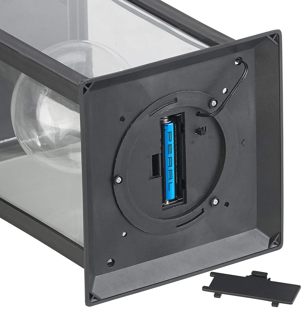 Lunartec Außenbeleuchtung Solar-Laterne LED 5lm IP44 schwarz