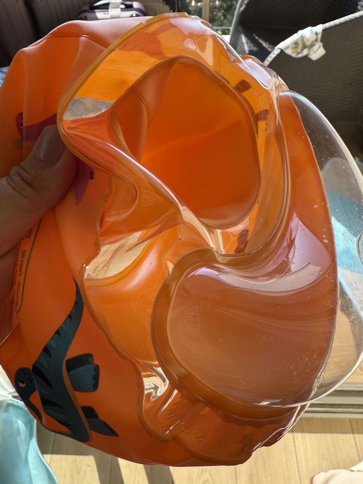 WEARXI Schwimmhilfen Schwimmflügel Orange 1-6 Jahre 5-25 kg