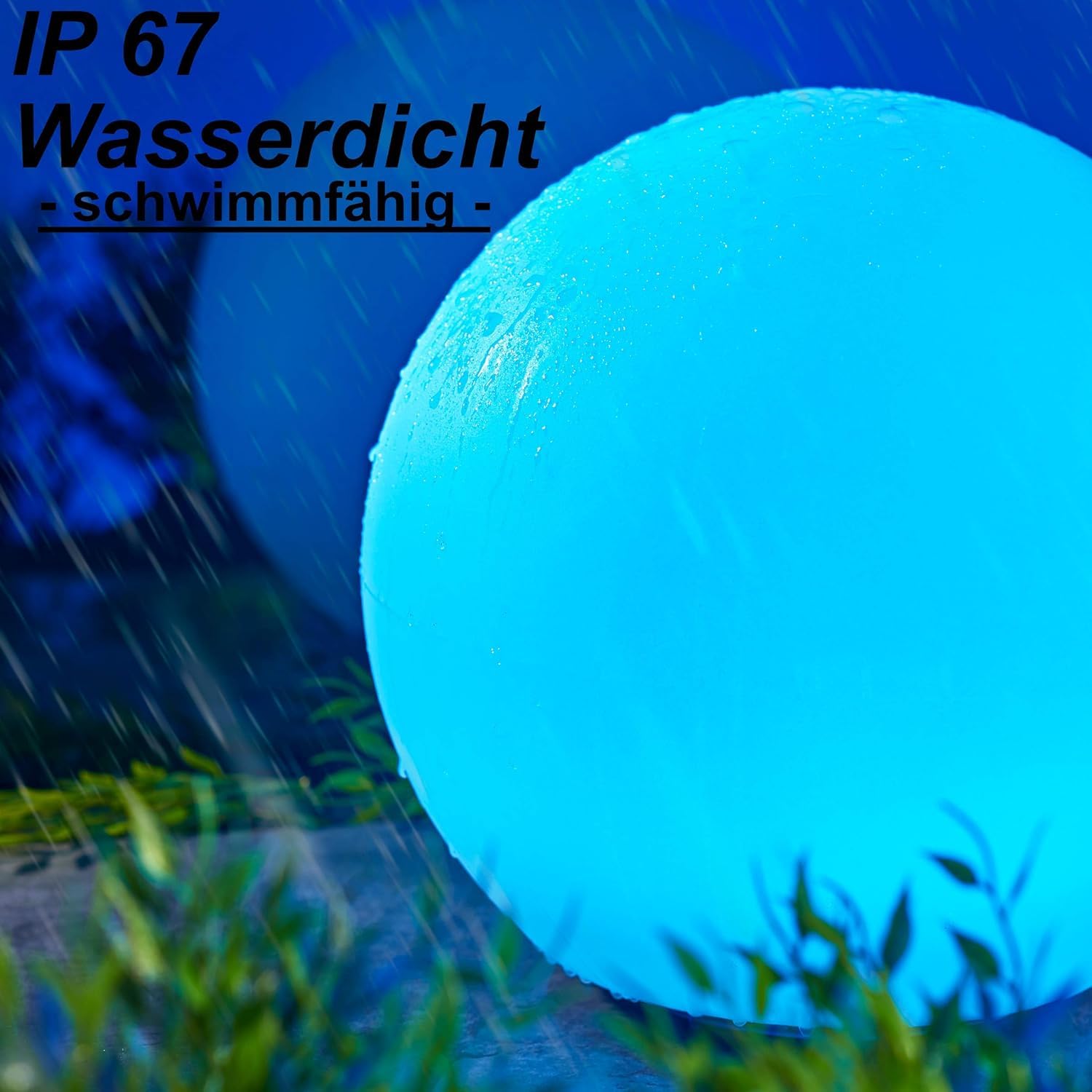 Bonetti Solar Lights Kugelleuchte XL 40cm RGB IP67