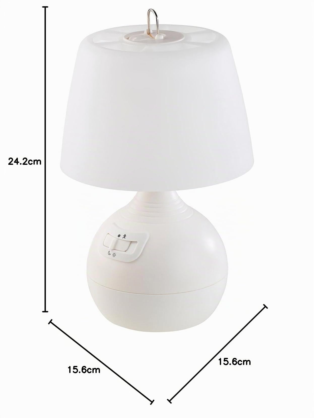Lunartec Innenbeleuchtung LED-Tischlampe Bewegungsmelder warmweiß