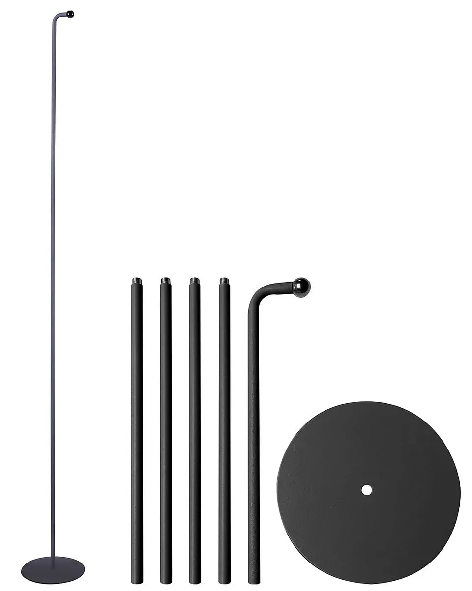 Lunartec Innenbeleuchtung Bodenständer magnetisch 150cm schwarz