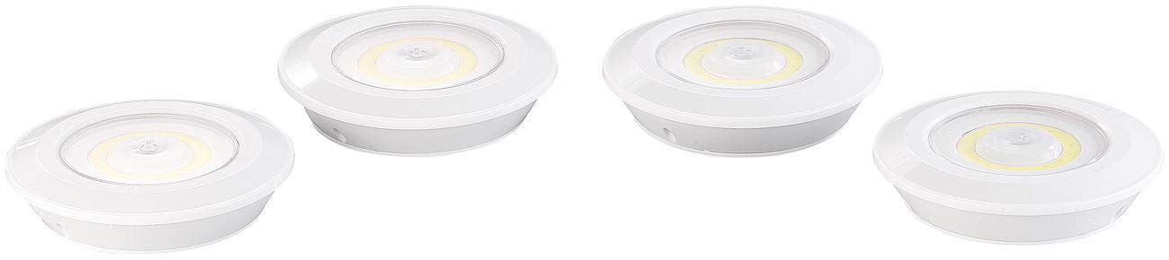 Lunartec Innenbeleuchtung UBL-16.w Spots 4er-Set Batterie