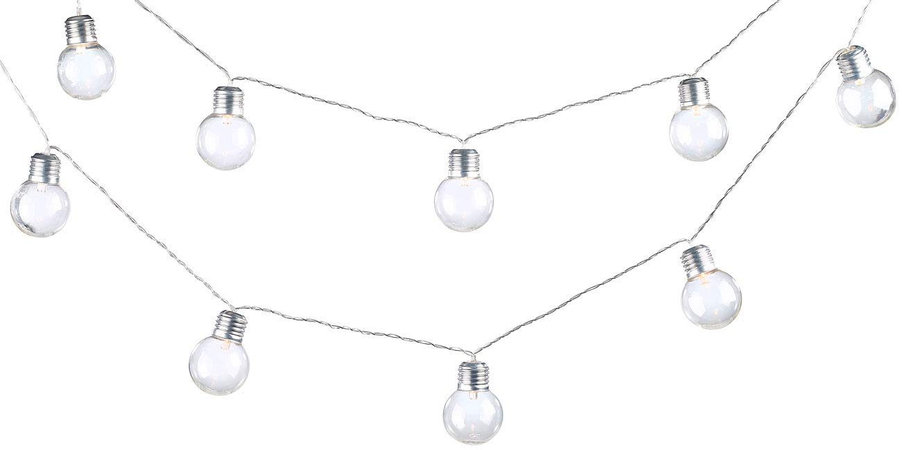 Lunartec Licht-Dekoration Solar-Lichterkette 20 LEDs warmweiß