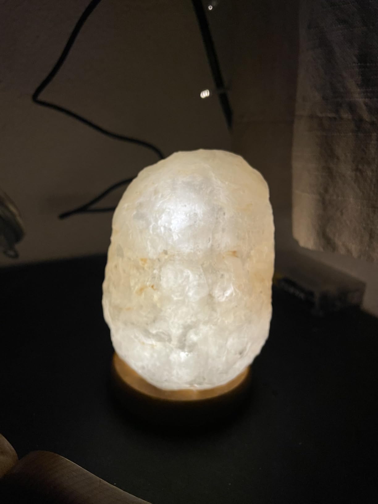 Lunartec Licht-Dekoration Salzkristalllampe LED USB 700-900 g