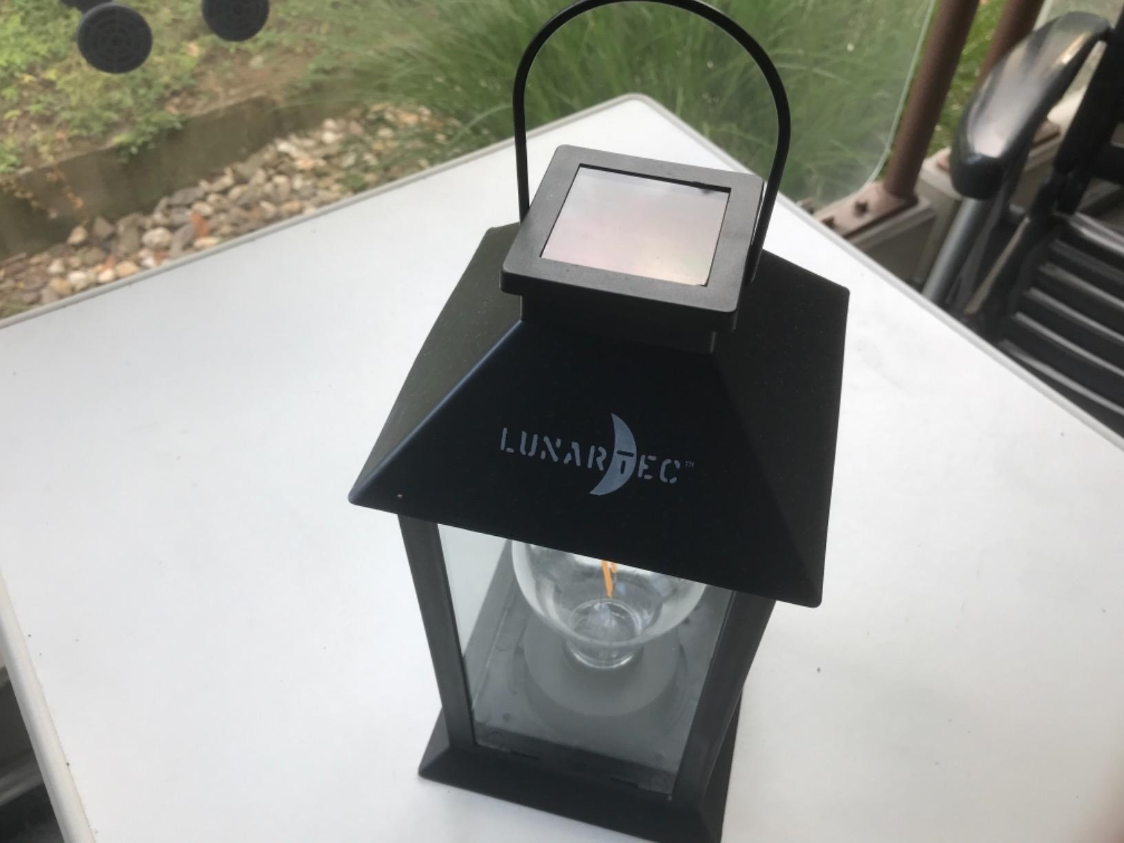 Lunartec Solar-Laterne LED warmweiß 2er-Set IP44