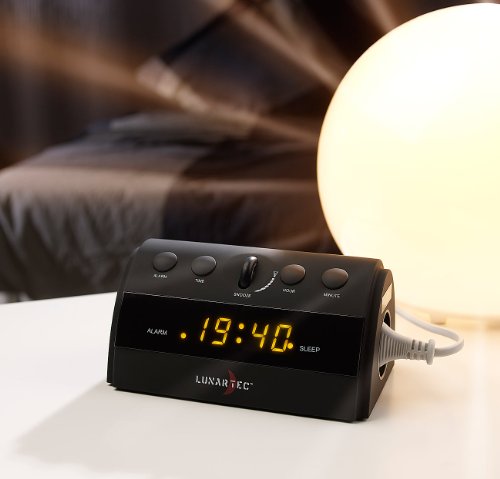Lunartec LED-Uhren Licht-Wecker Sunrise für Nachttischlampe