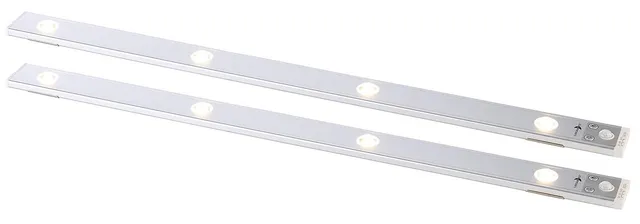 Lunartec Innenbeleuchtung Akku-Unterbauleuchte 2er-Set 140 lm CCT