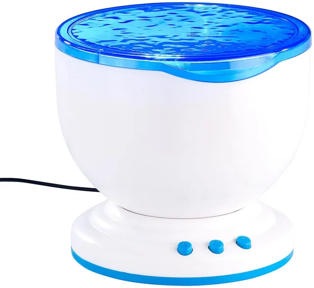 Lunartec Wellenprojektor Wasser-LED-Projektor Lautsprecher