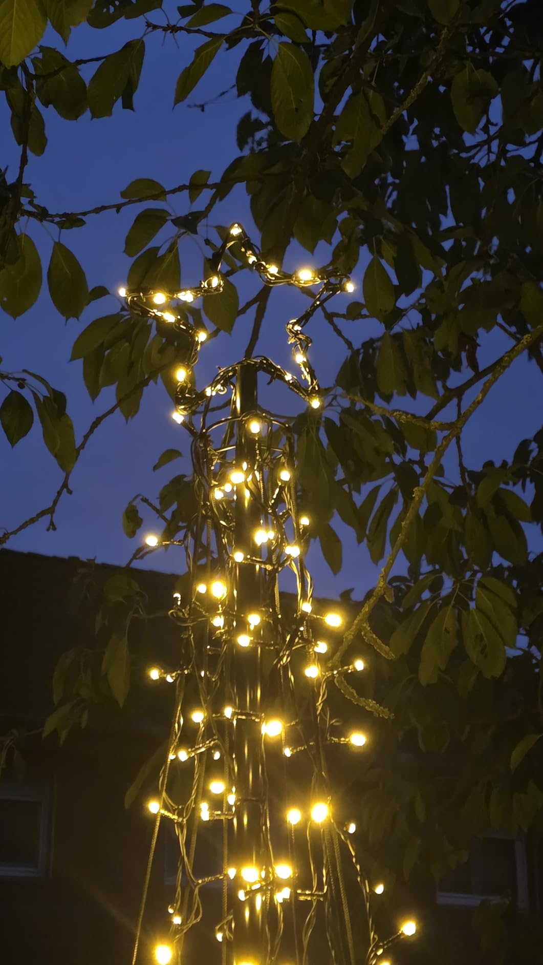 Lunartec Licht-Dekoration LED-Metall-Tannenbaum 250cm 740 LEDs