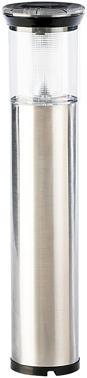 Lunartec Außenbeleuchtung Solar-Wegeleuchte Leuchtturm 4er-Set
