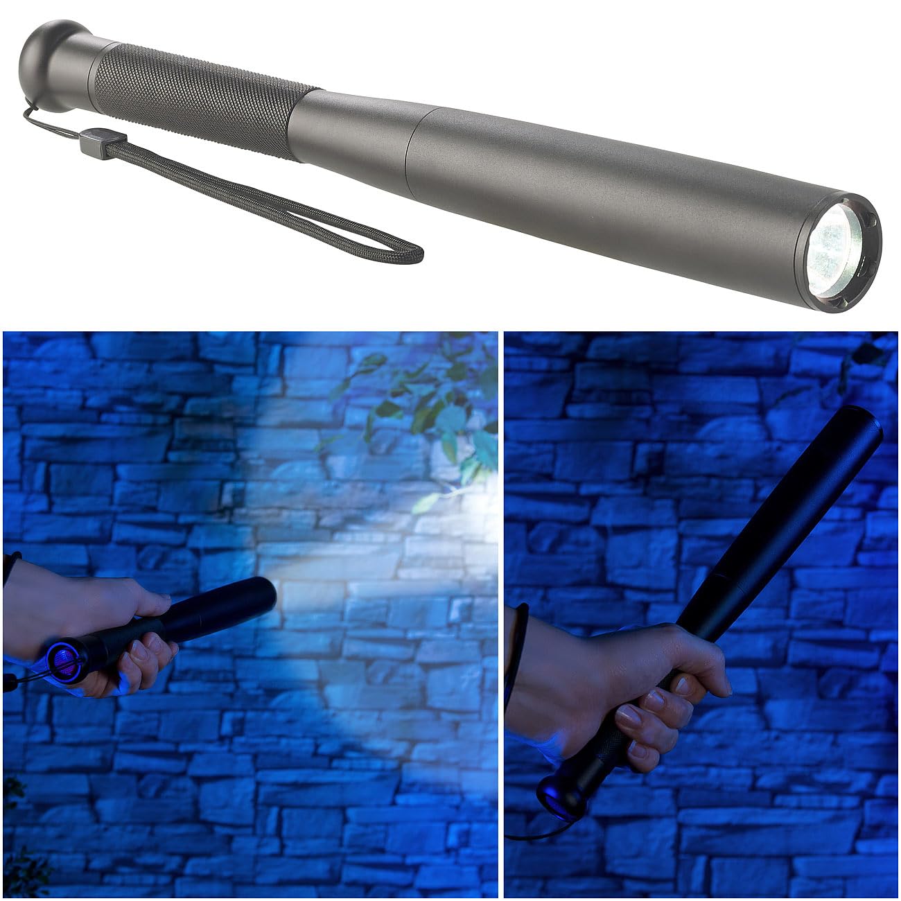 Lunartec Taschenlampen TL-526 Baseball Taschenlampe 260 lm