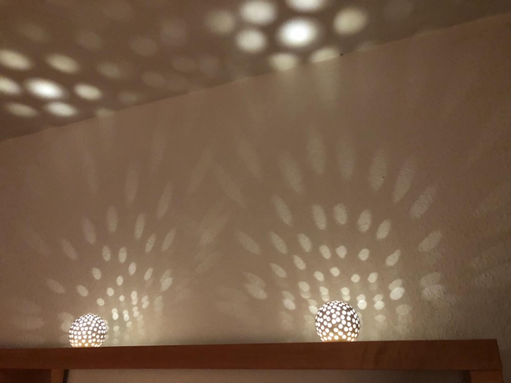 Lunartec LED-Kugellampen 2er-Set Keramik warmweiß batteriebetrieben