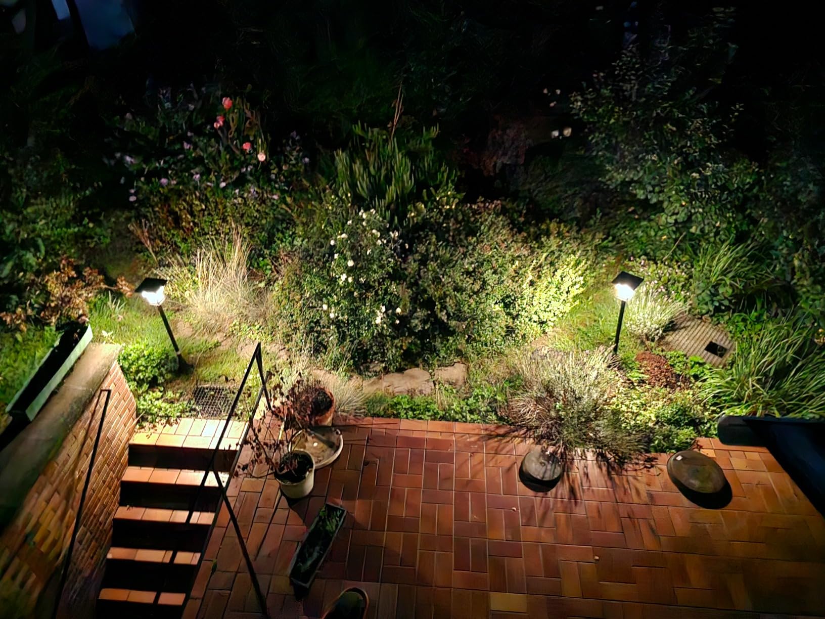Bonetti Solar Gartenlaterne 120 cm warmweiß 8 LEDs