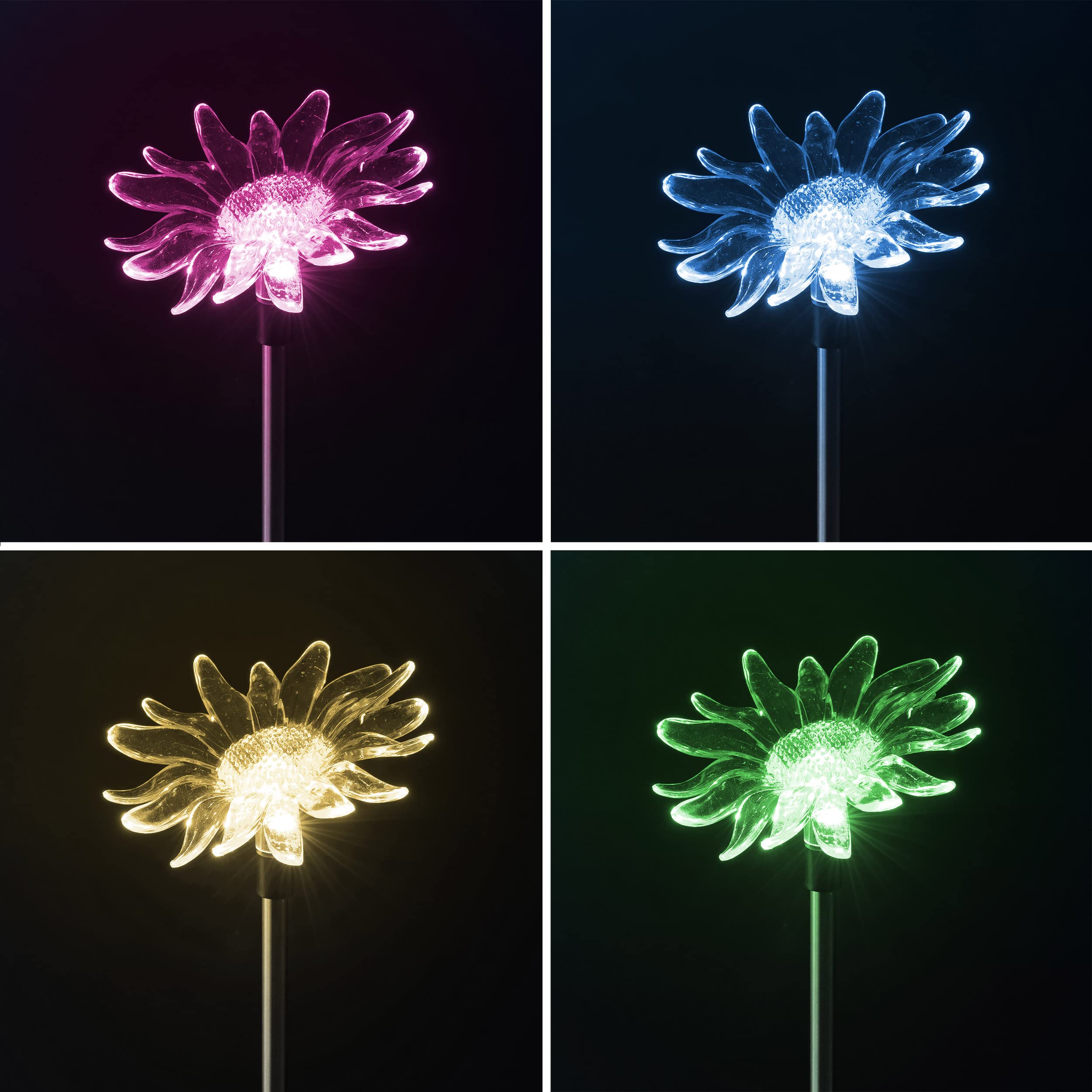 Bonetti Solar Lights Gartenstecker 4er-Set Farbwechsel Tier