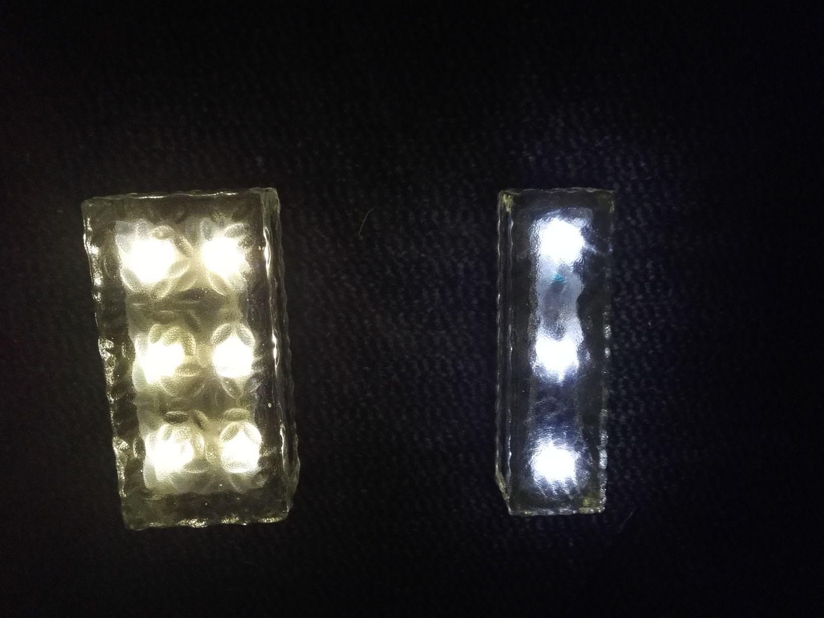 Lunartec Solar-Glasbaustein LED warmweiß 19,5 cm