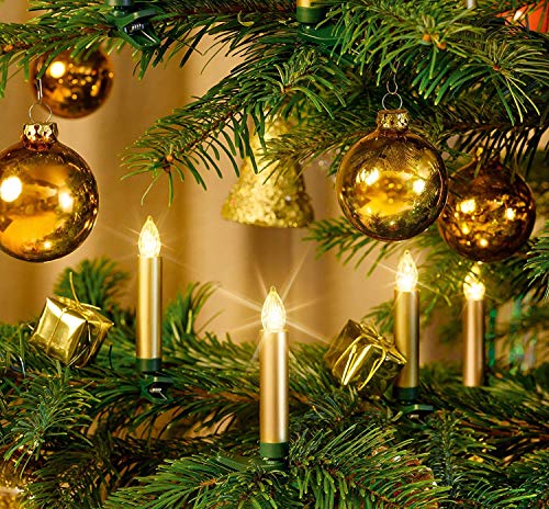 Bonetti Wireless Christmas Candles Baumkerzen 12er Set gold