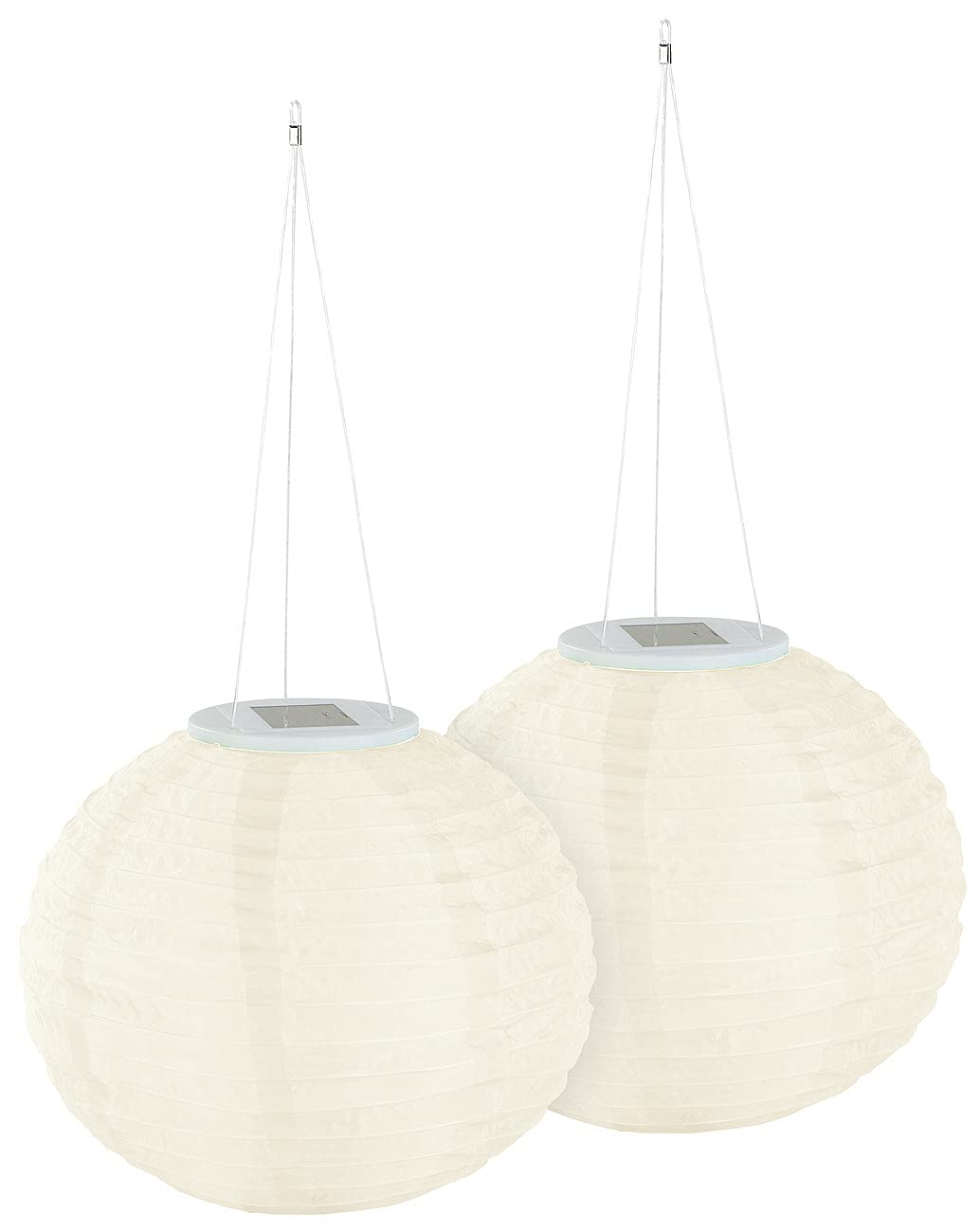 Lunartec Licht-Dekoration Solarlampion 2er-Set 30 cm