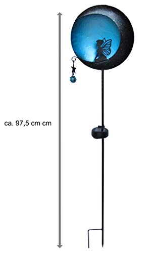 Bonetti Solar Lights Gartenstecker Elfe blau 2er-Set 97cm