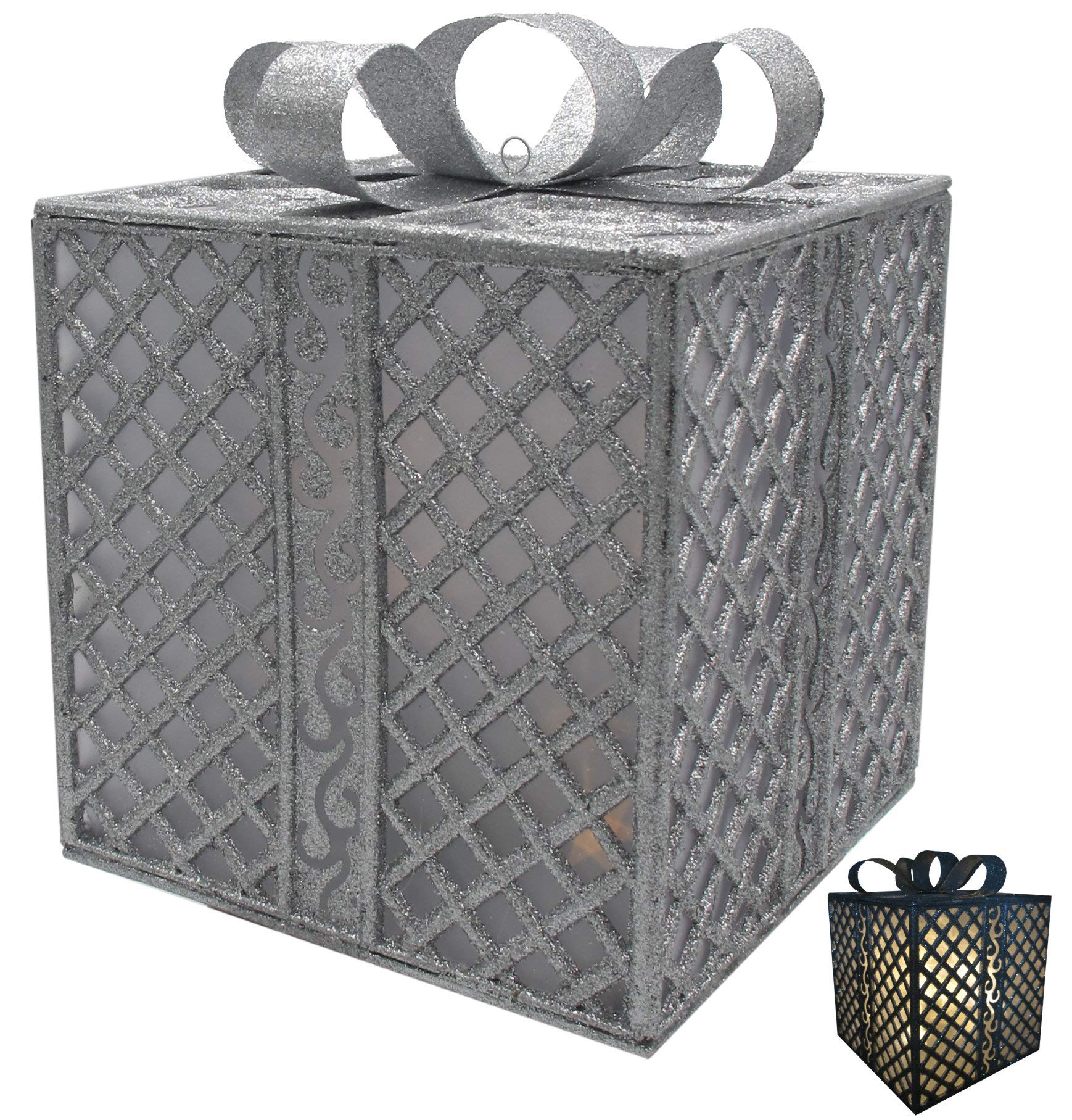 Bonetti Geschenk LED Dekoleuchte silber 25 LEDs Timer