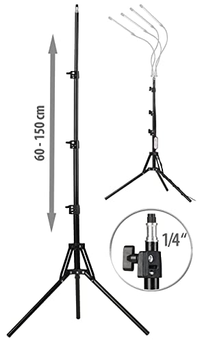 Lunartec Innenbeleuchtung Dreibein-Stativ 60-150 cm 1/4 Zoll