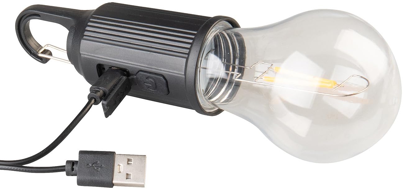 Lunartec Leuchtmittel LED Akku Glühbirne 120 lm 2er Set