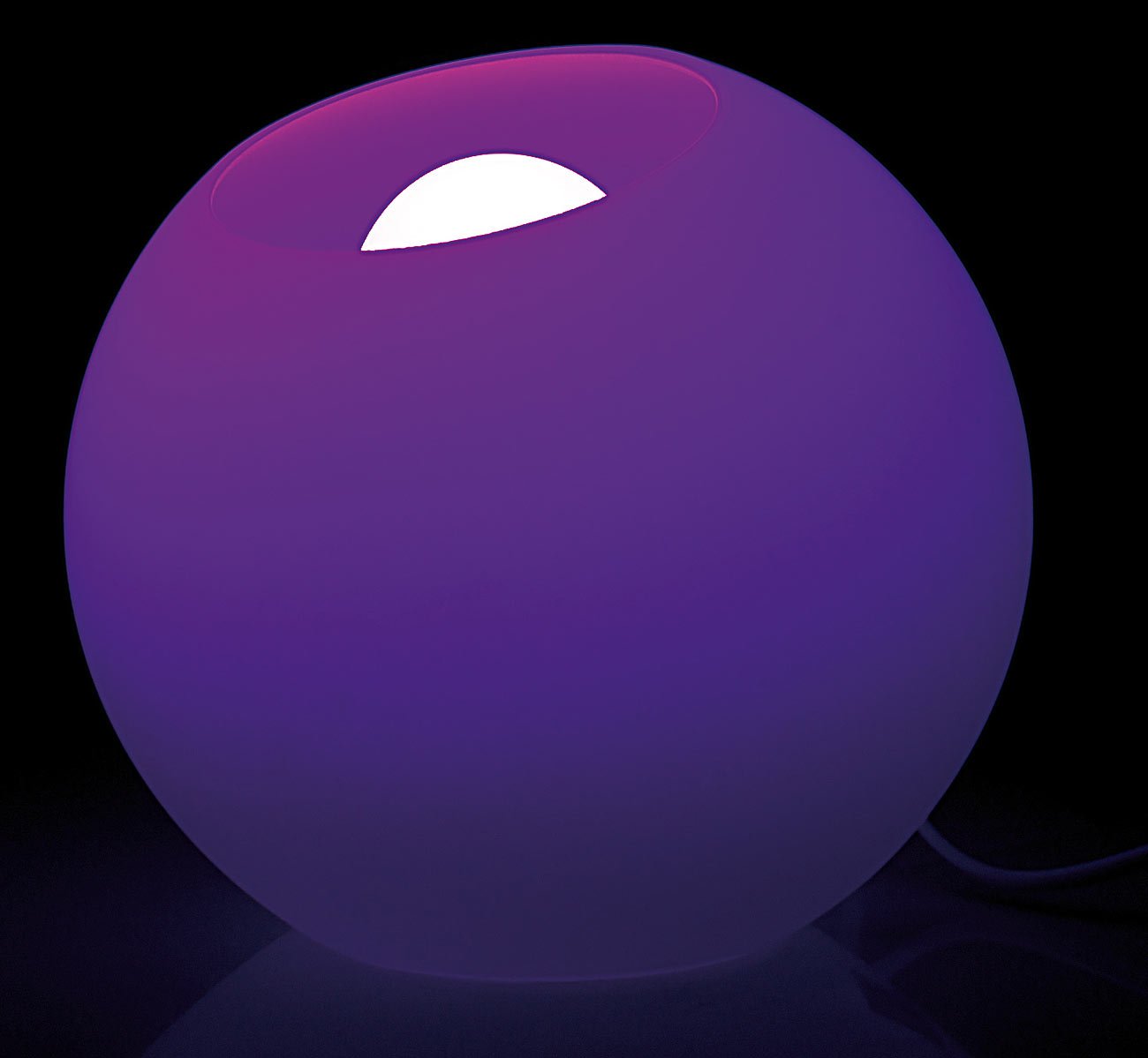 Lunartec Licht-Dekoration LED-Lichtkugel Milchglas 19 cm RGB Fernbedienung