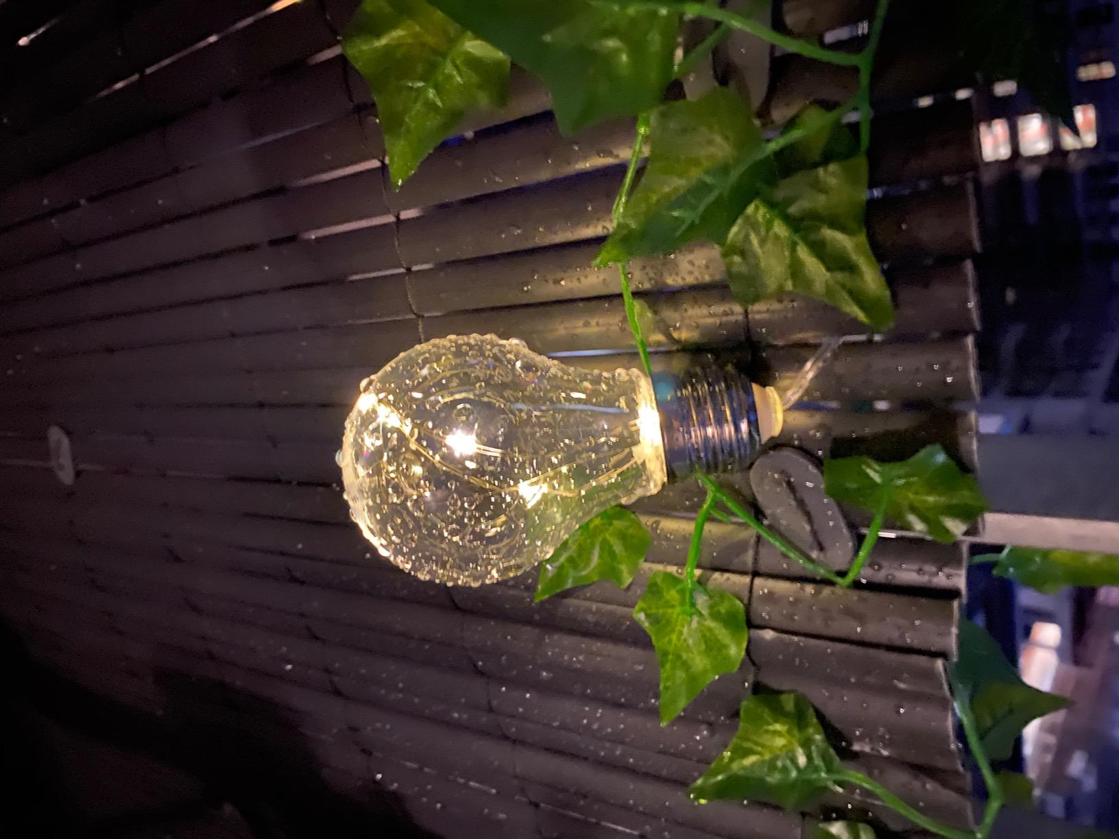 Lunartec Licht-Dekoration Solar-Lichterkette Retro 8,5m warmweiß