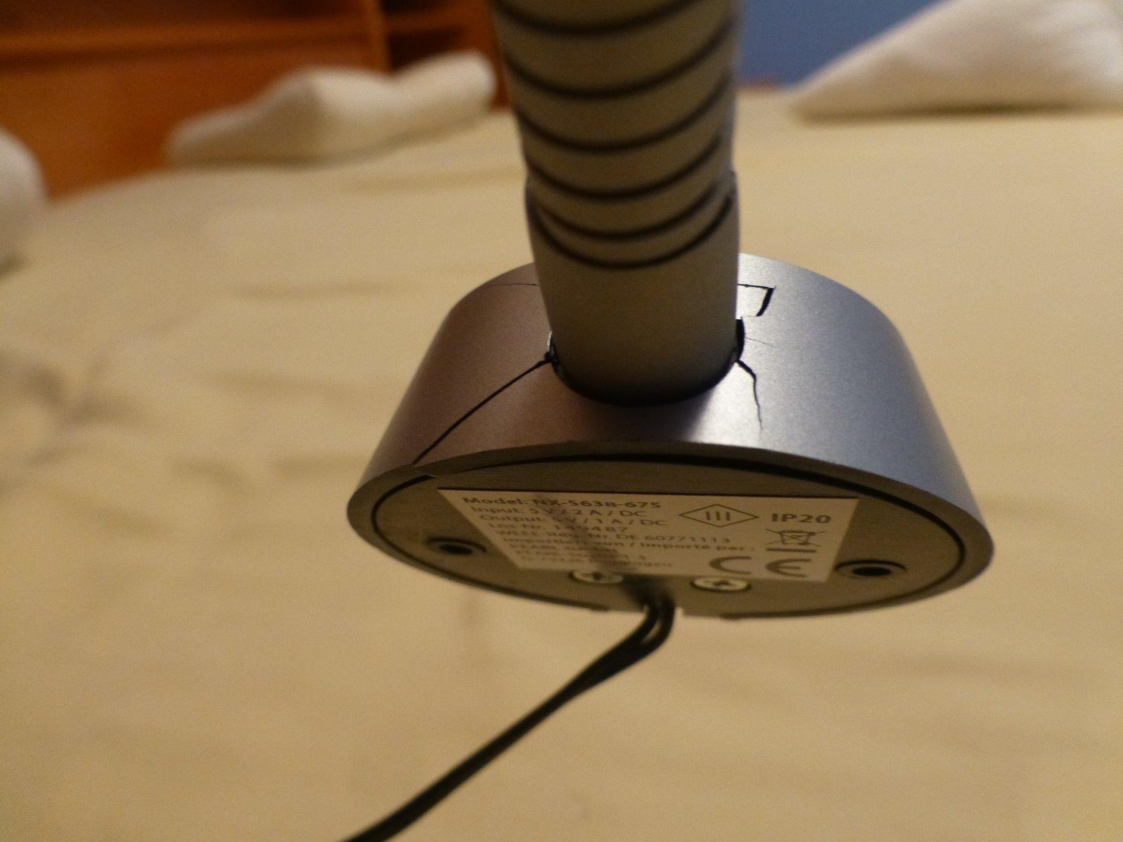 Lunartec Innenbeleuchtung LED-Leseleuchte Schwanenhals USB 3W