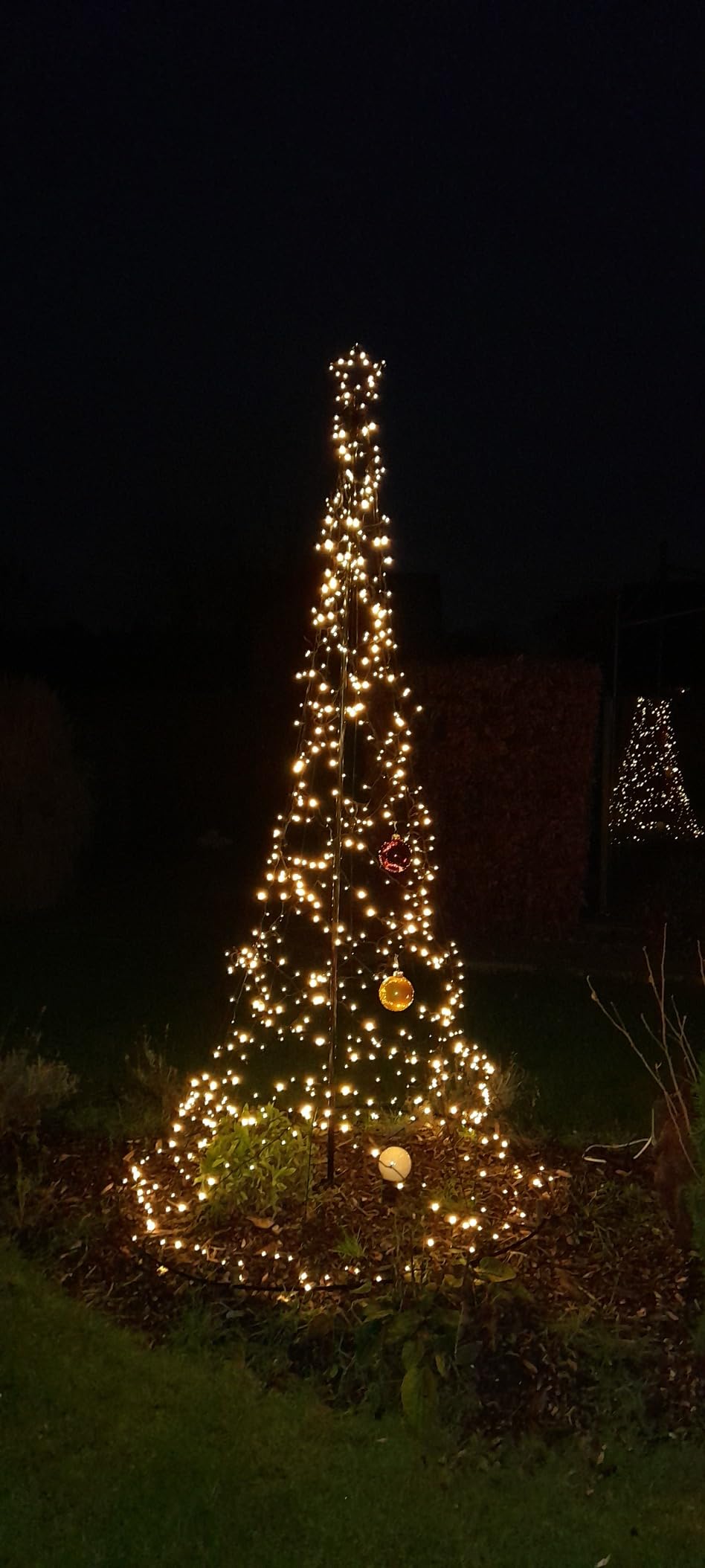 Lunartec Licht-Dekoration LED-Metall-Tannenbaum 250cm 740 LEDs