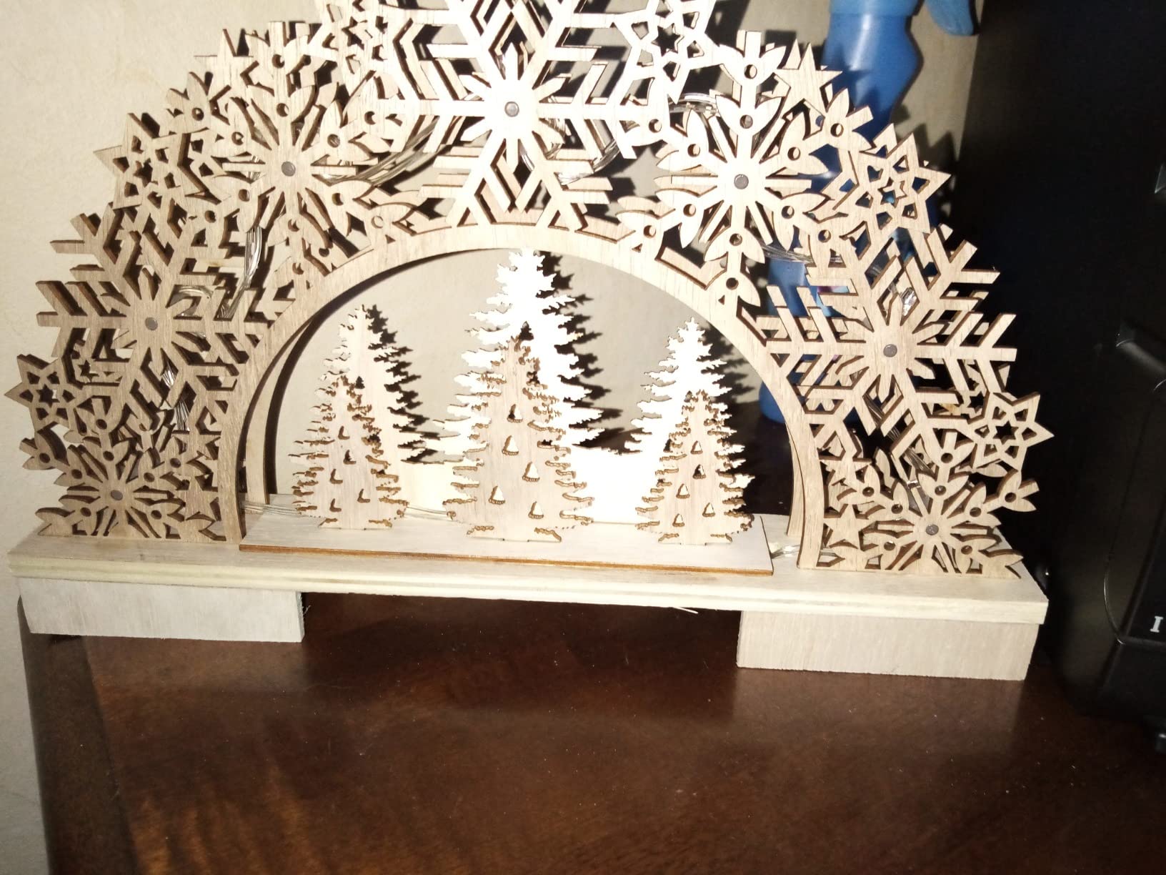 Bonetti Light arches Lichterbogen Holz Tannenbäumchen 8 LED