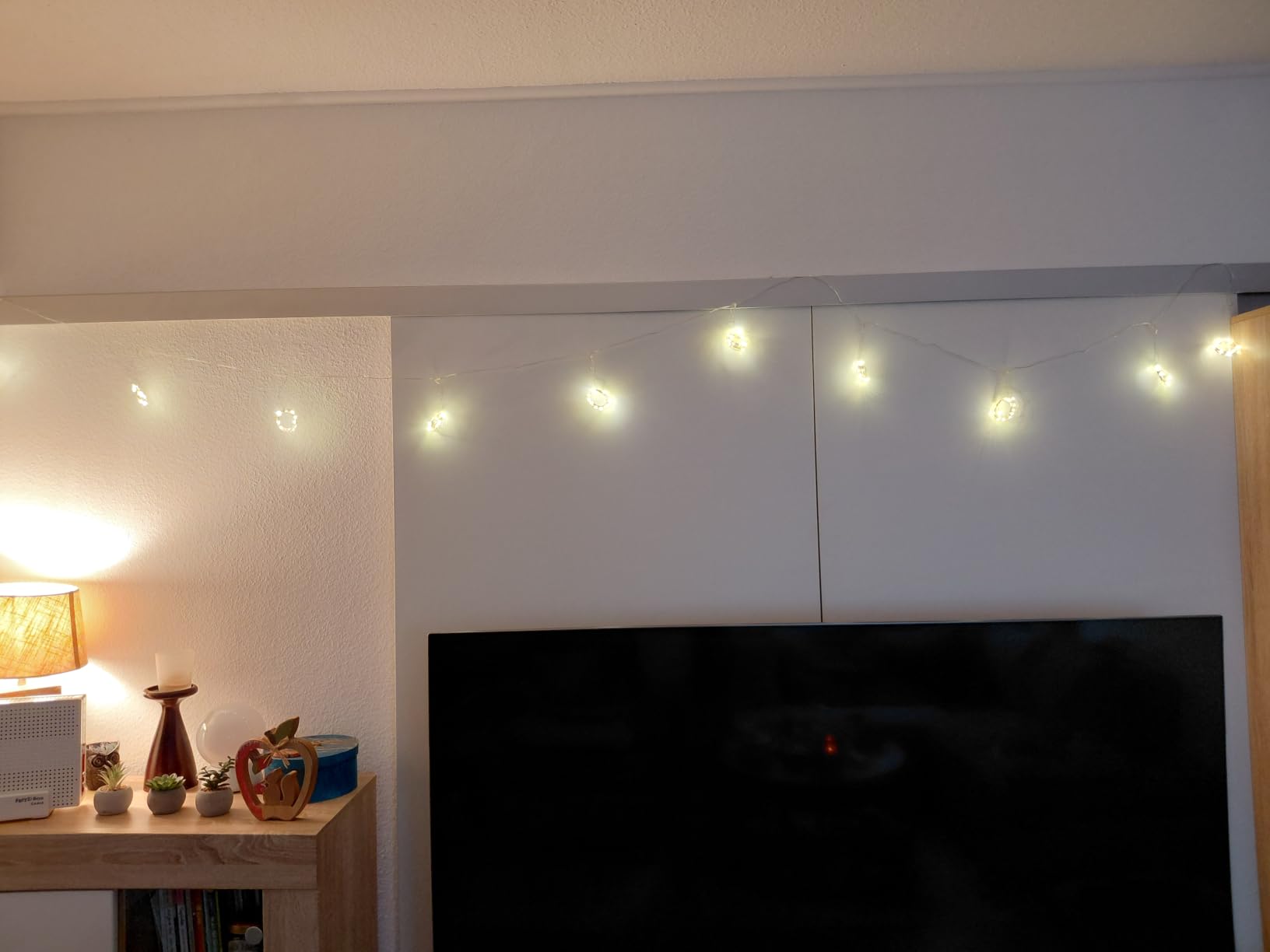 WEARXI Lichterketten Lichtvorhang 300 LED 3x3m warmweiß