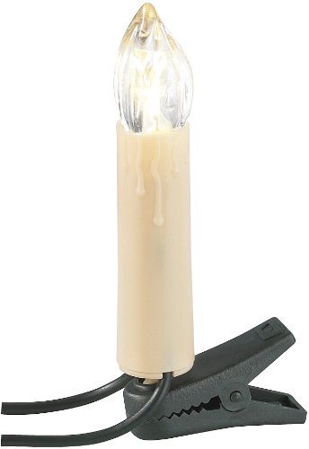 Lunartec LED-Weihnachtsbaum-Lichterkette 20 Kerzen warmweiß