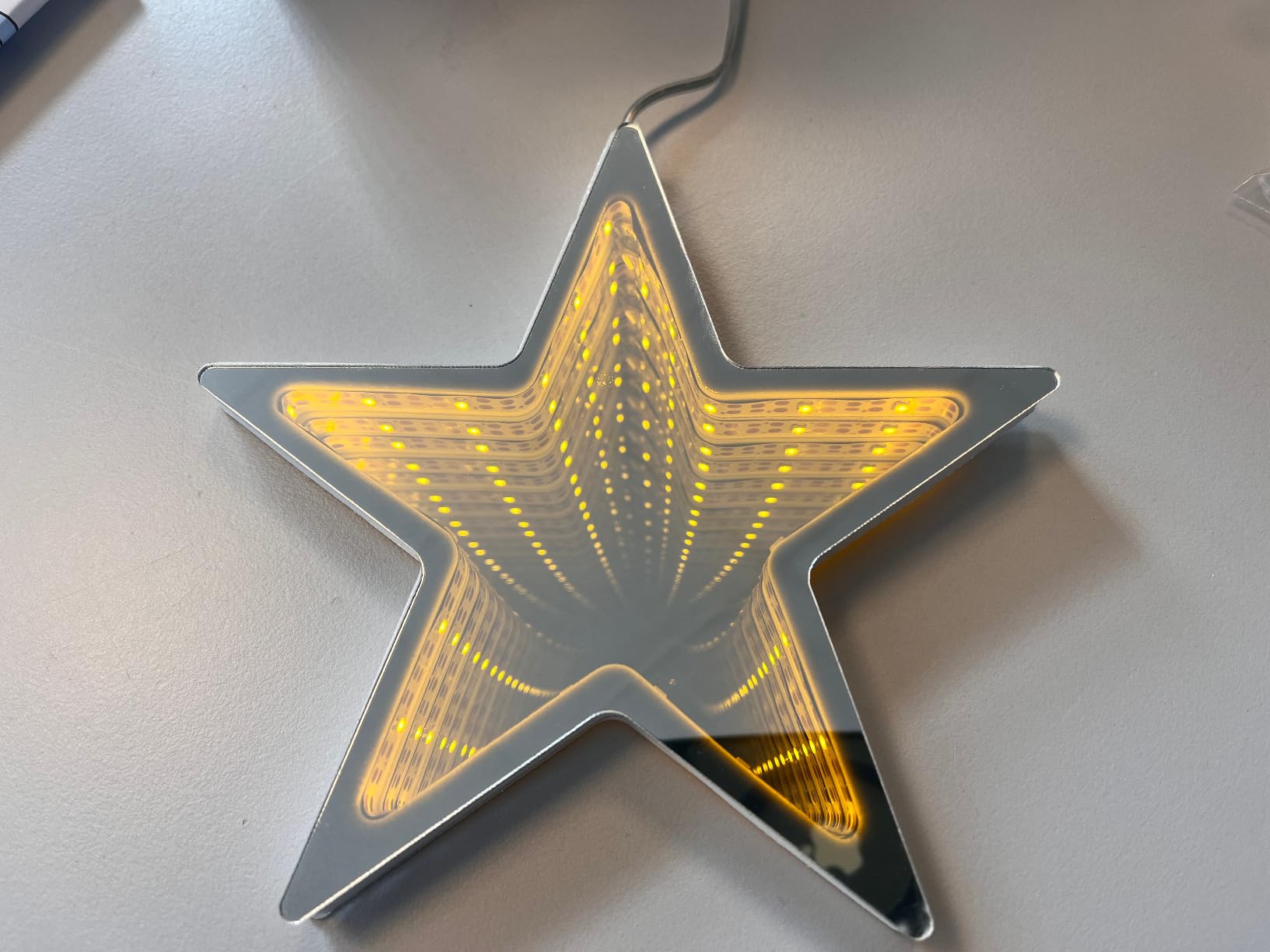 elktry Sterne Lichterkette LED 2er warmweiß Batterie Timer