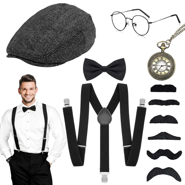 WEARXI Kostüme 20er Jahre Kostüm Herren 3-teilig
