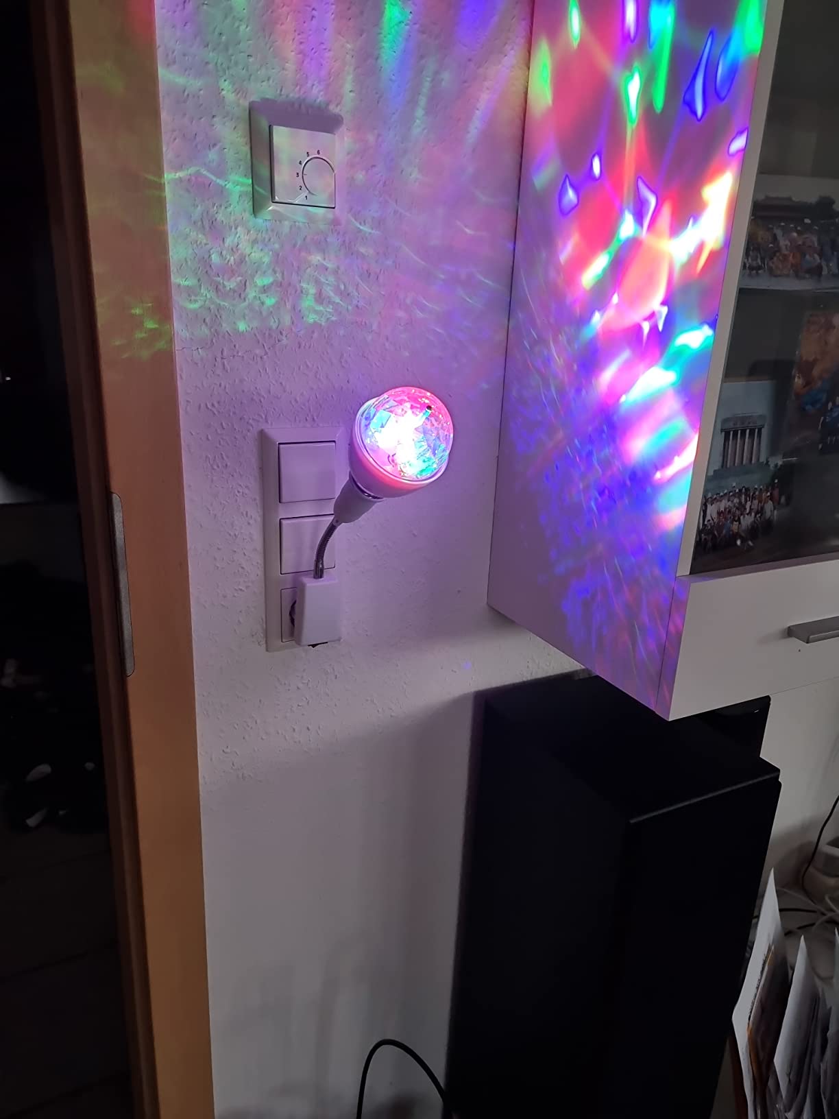 Lunartec Leuchtmittel Disco-Lampe E27 RGB 3W 2er-Set