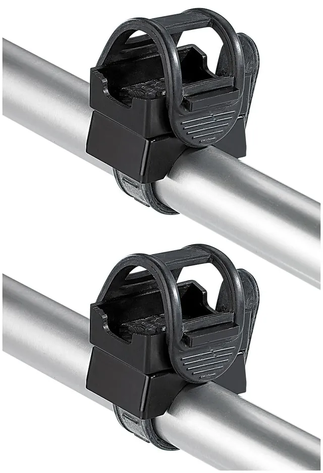 Lunartec Taschenlampen Universal-Halterung 2er-Set 360° drehbar