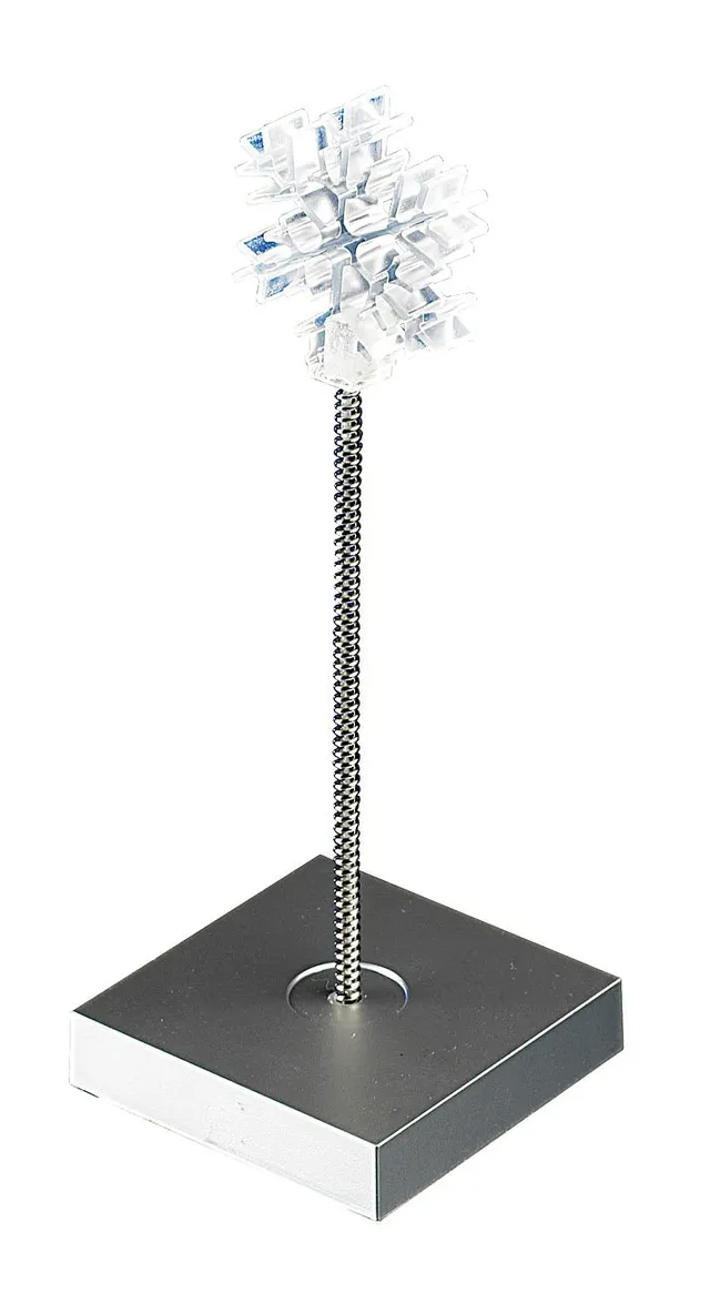 Lunartec Eiskristall LED-Dekoleuchte batteriebetrieben weiß