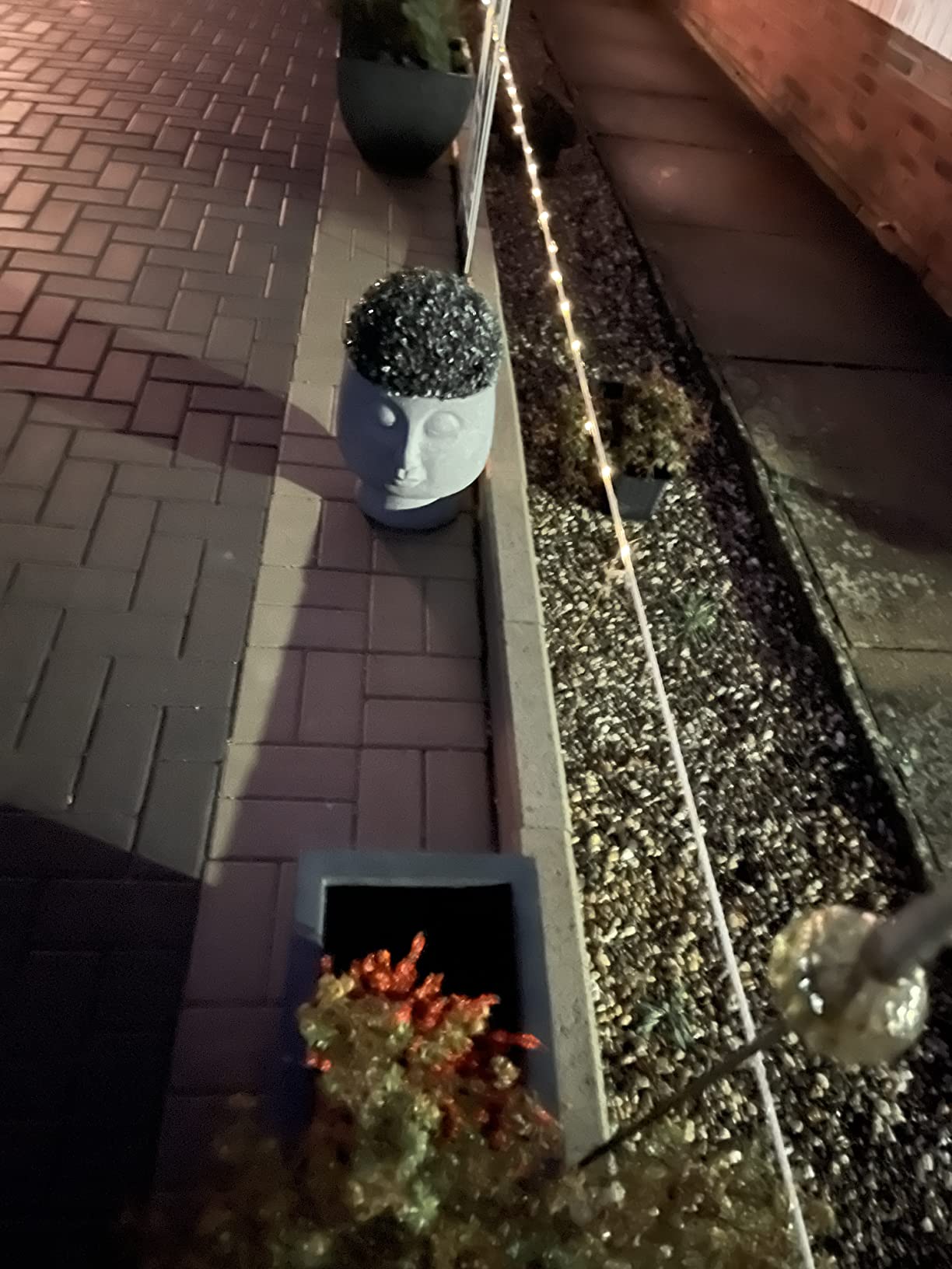 Bxroiu Lichterkette Solar 10m 100 LED warmweiß 2 Stück