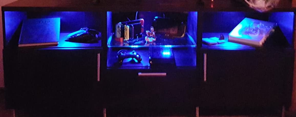 Lunartec Innenbeleuchtung Glasbodenbeleuchtung RGB 6er-Set Fernbedienung