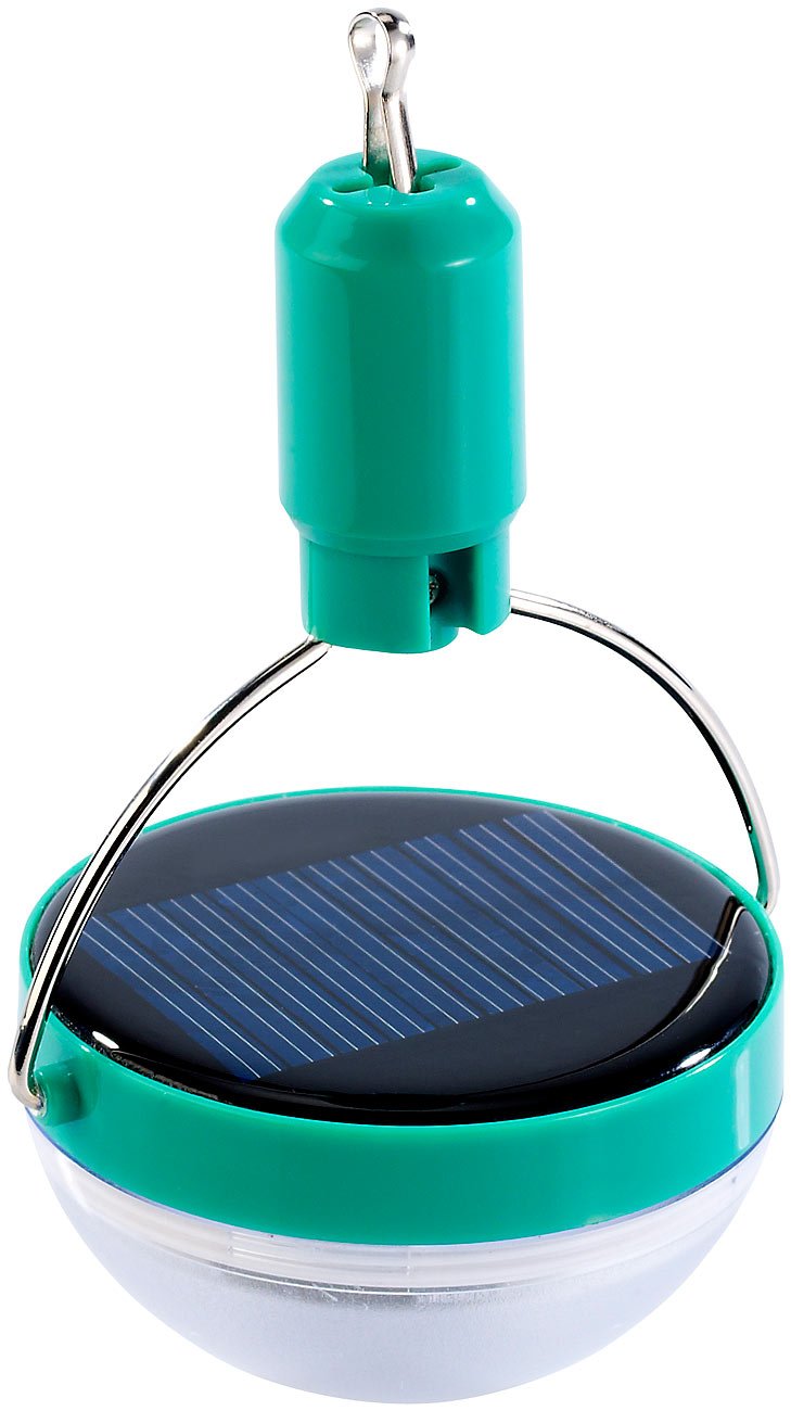 Lunartec Taschenlampen Mini Solar-Campingleuchte 28lm